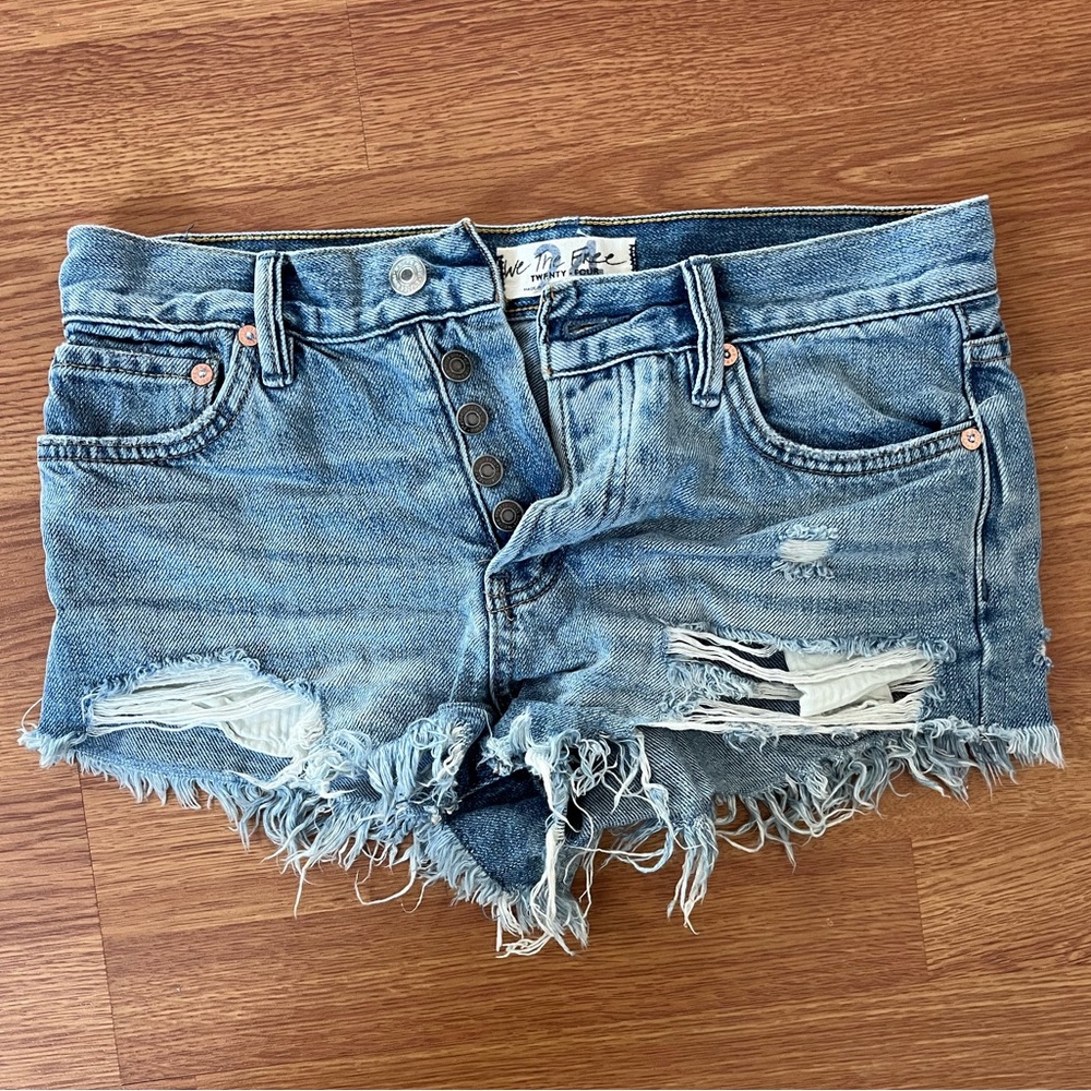 Free People Jean shorts